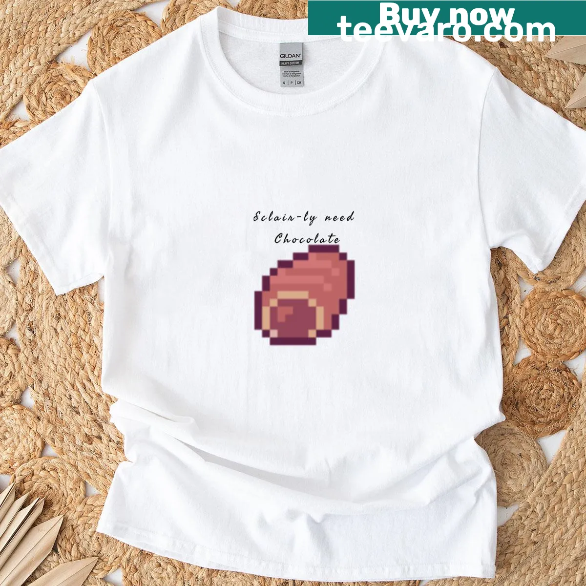Fun typography T-shirt with the phrase Clair Pun. — on a men's t-shirt