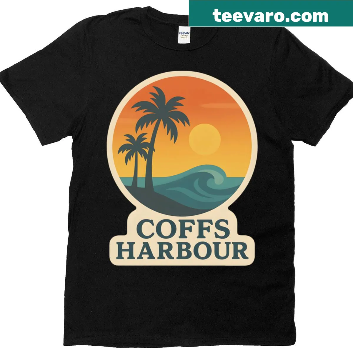 T-shirt featuring design inspired by Coffs Harbour, NSW, Australia — on a men's t-shirt
