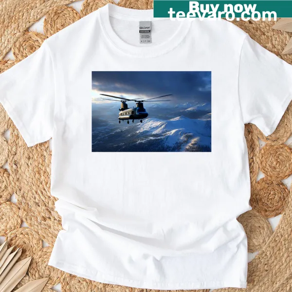 Graphic inspired by colder climates on a T-shirt