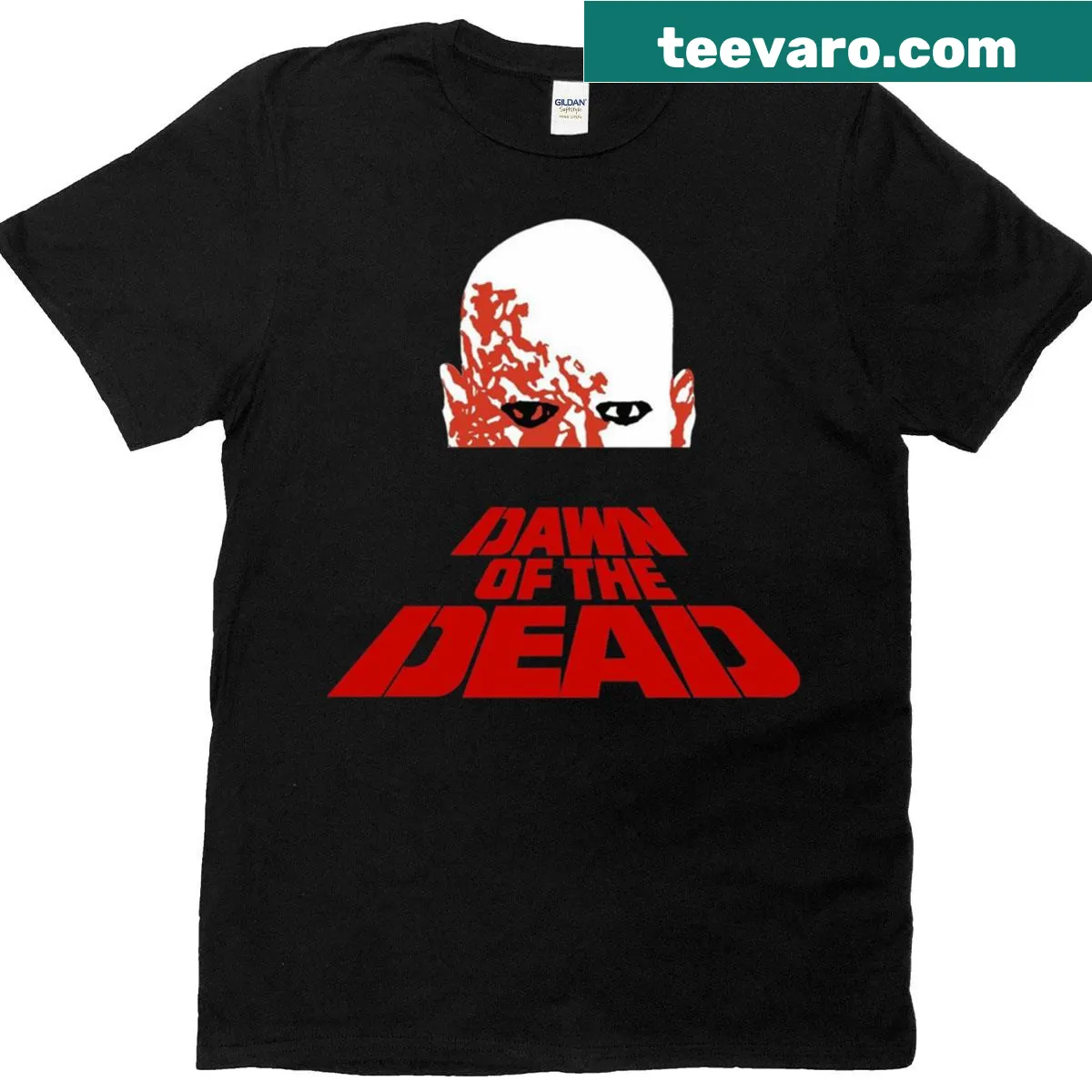 T-shirt featuring iconic imagery from Dawn Of The Dead movie — on a men's t-shirt