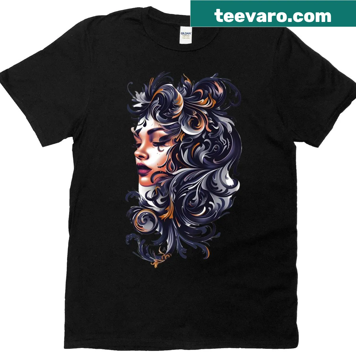 T-shirt featuring a floral design celebrating nature — on a men's t-shirt