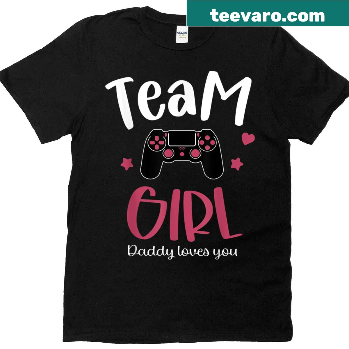 Funny gender reveal T-shirt for gaming-loving dads. — on a men's t-shirt