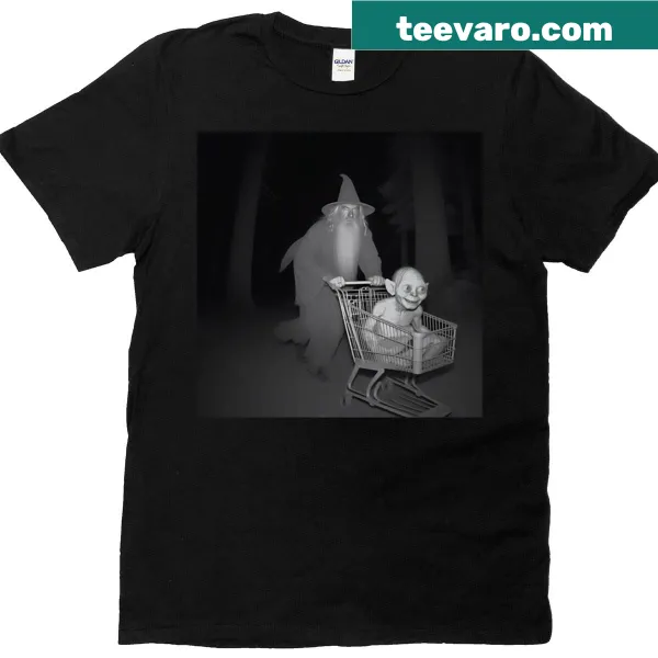 Dynamic t-shirt featuring a graphic of a wizard in motion with a pushing pose.
