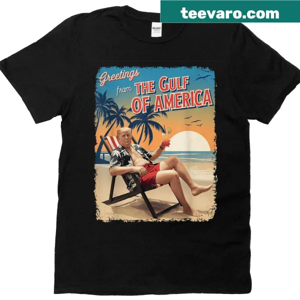 Retro patriotic T-shirt celebrating Gulf of USA's establishment
