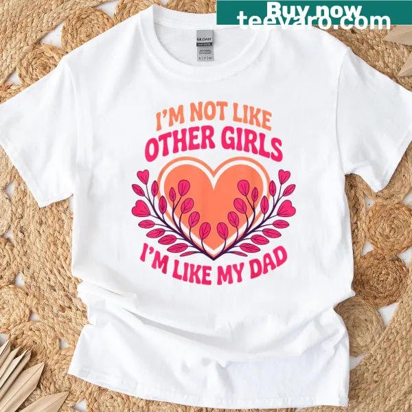 Heartfelt t-shirt celebrating daughter and dad bond