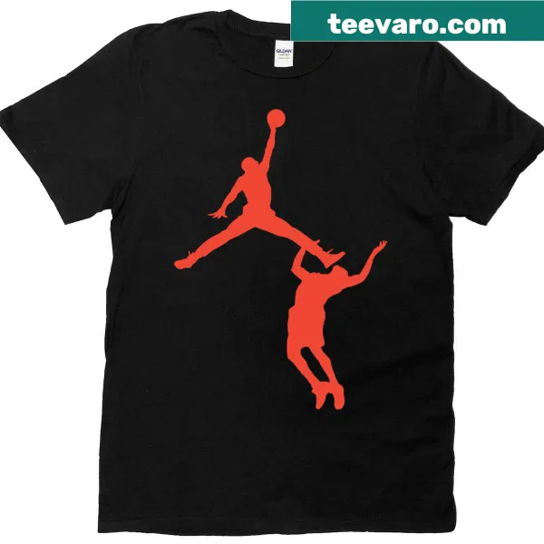 Oversized T-shirt with an alternative Jumpman logo design