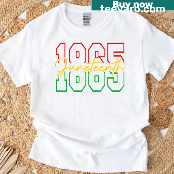 Commemorative T-shirt celebrating Black freedom and Juneteenth