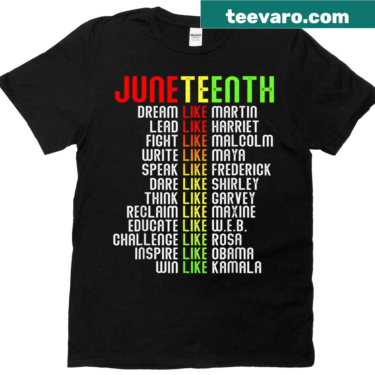 Commemorative Juneteenth T-shirt celebrating freedom and unity — on a men's t-shirt