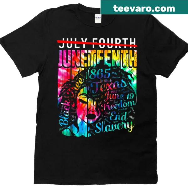 Juneteenth T-shirt celebrating freedom with the year 1965 printed