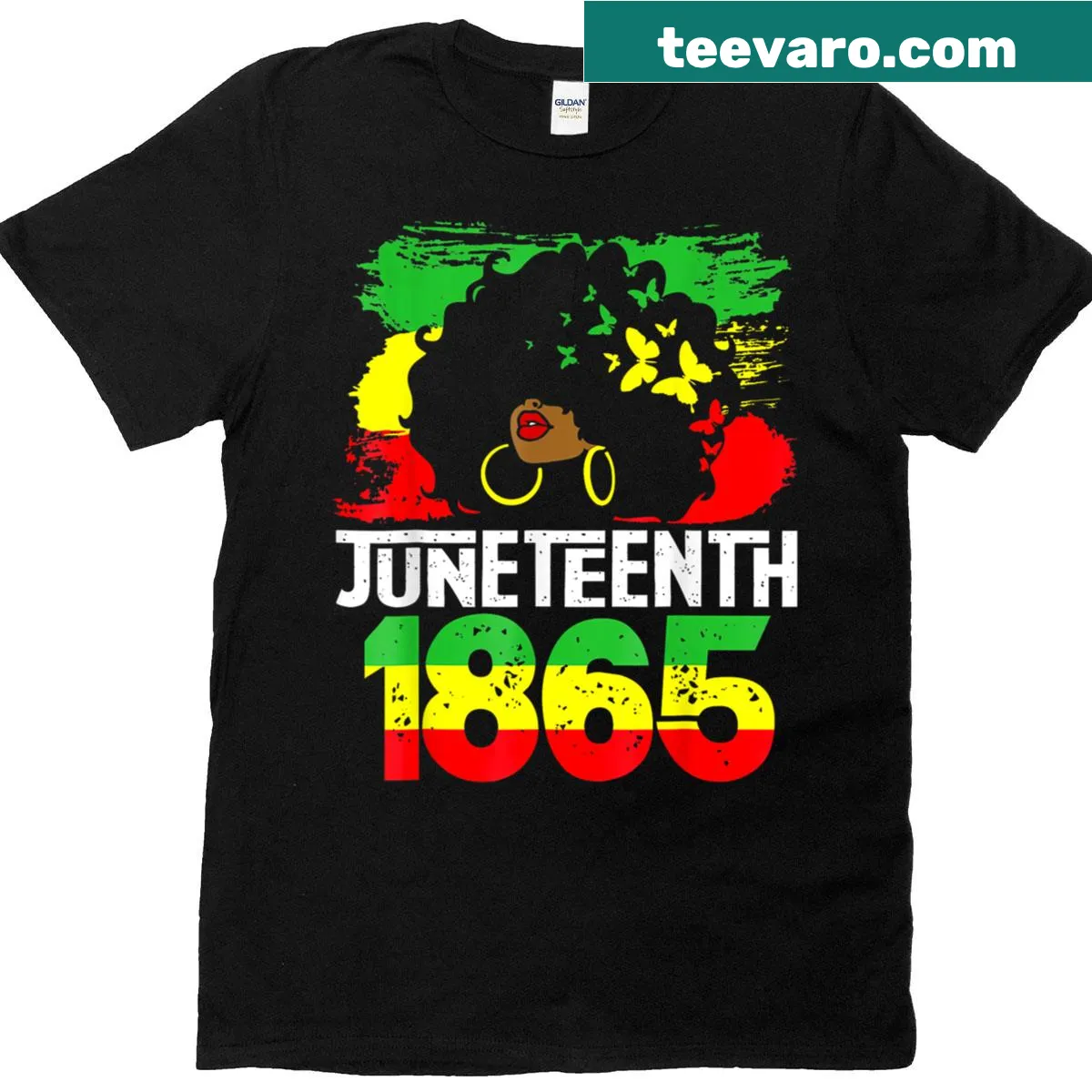 T-shirt honoring Juneteenth as Independence Day for Black women — on a men's t-shirt