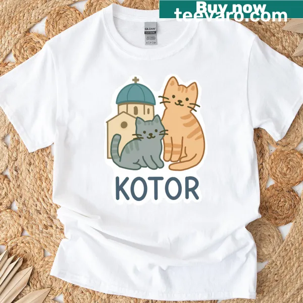 Illustration of Kotor cats on a T-shirt