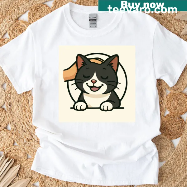 Adorable cat graphic on Morgana Toshikis T-shirt