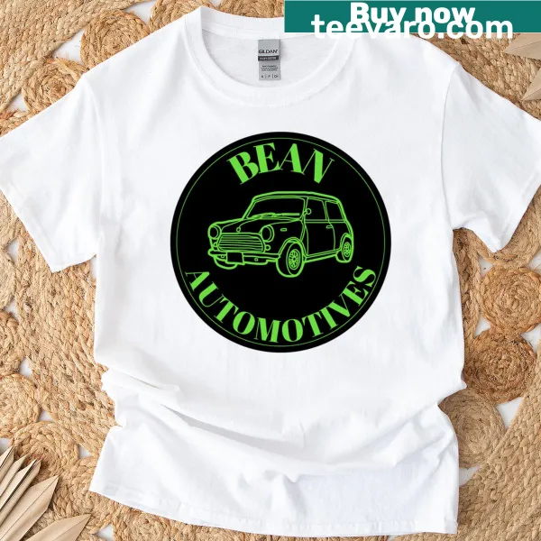 Cartoon graphic of Mr. Bean's car on a T-shirt