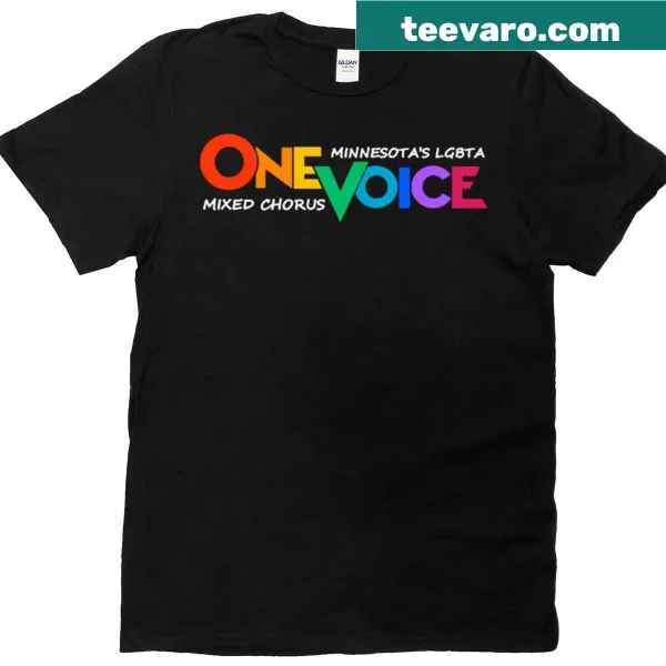 T-shirt featuring the One Voice logo in bold white text