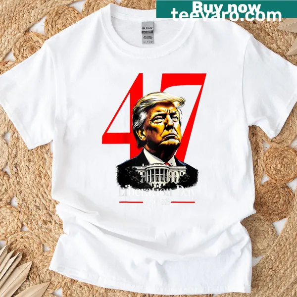 Raglan T-shirt featuring graphics for Trump’s 2025 inauguration
