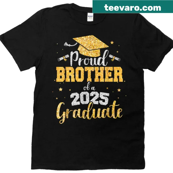 Text design celebrating being a proud brother of a 2025 graduate