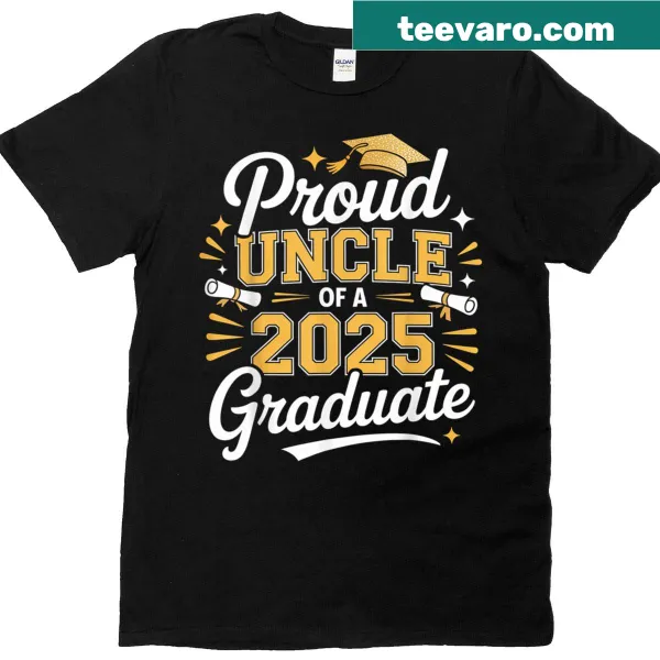 Text design for proud uncle of a Class of 2025 graduate