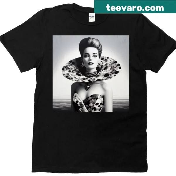 Synthwave-inspired oversized t-shirt with a siren graphic