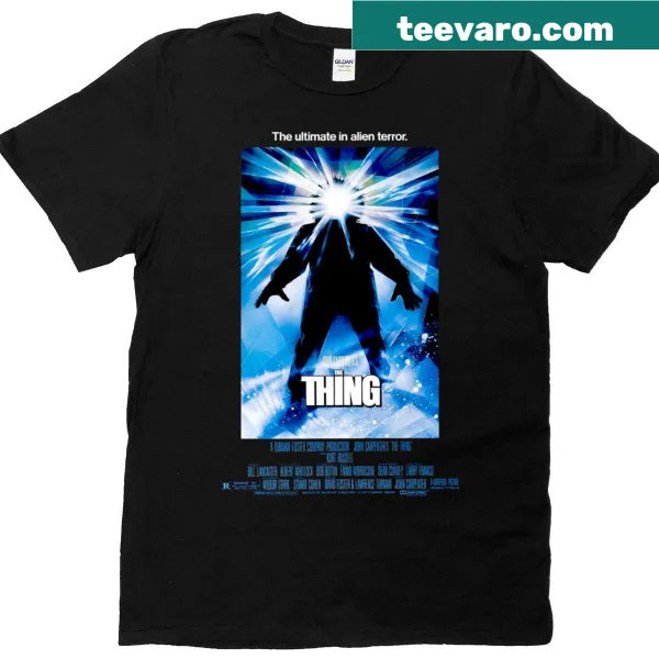 Horror-themed T-shirt design inspired by The Thing movie