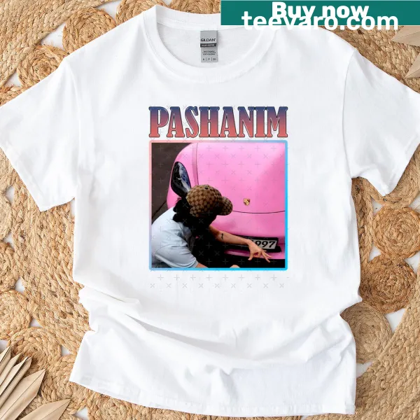 Vintage pink rapper T-shirt featuring artistic design