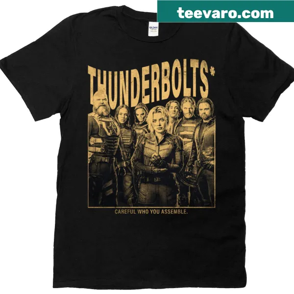 Vintage superhero t-shirt with thunderbolt graphic