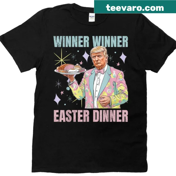 Playful Easter Dinner T-shirt with humorous text