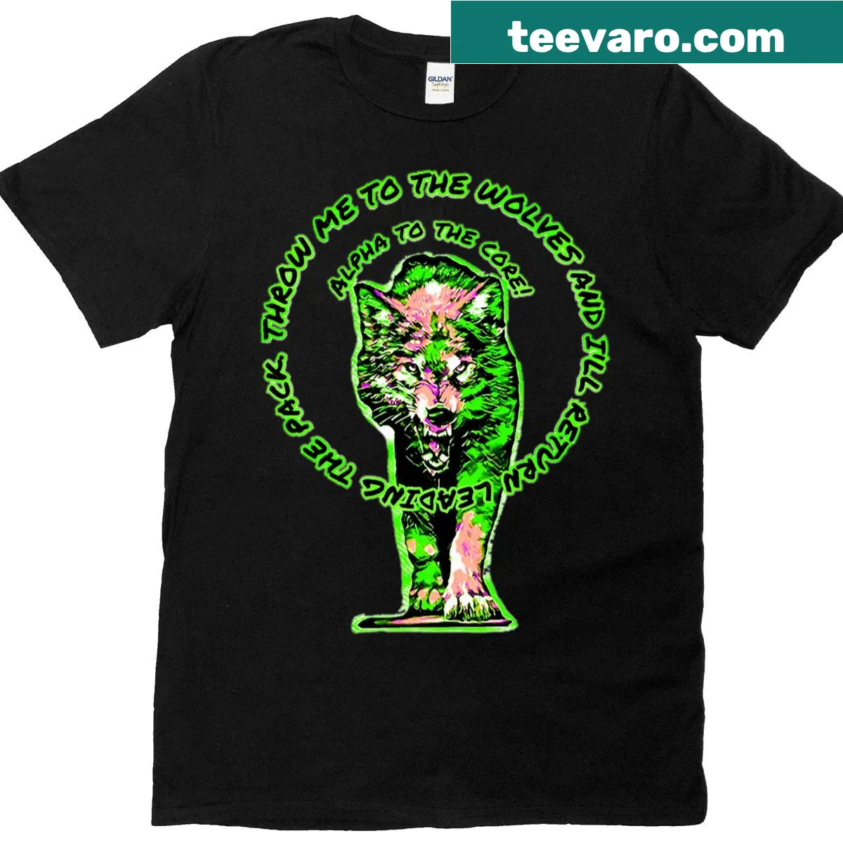 Inspirational typography T-shirt with Alpha 1 phrase. — on a men's t-shirt