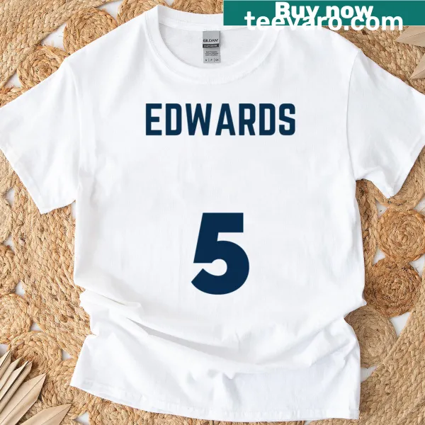 T-shirt featuring Anthony Edwards jersey logo in a stylish design