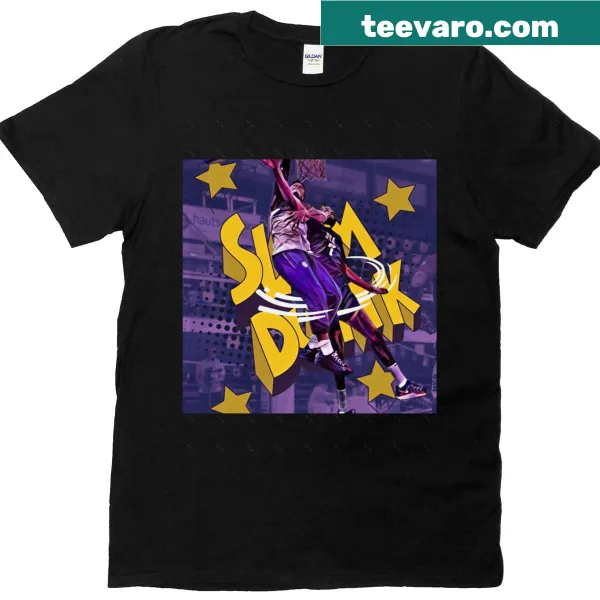 Oversized T-shirt with Anthony Edwards posterizing Kevin Durant graphic