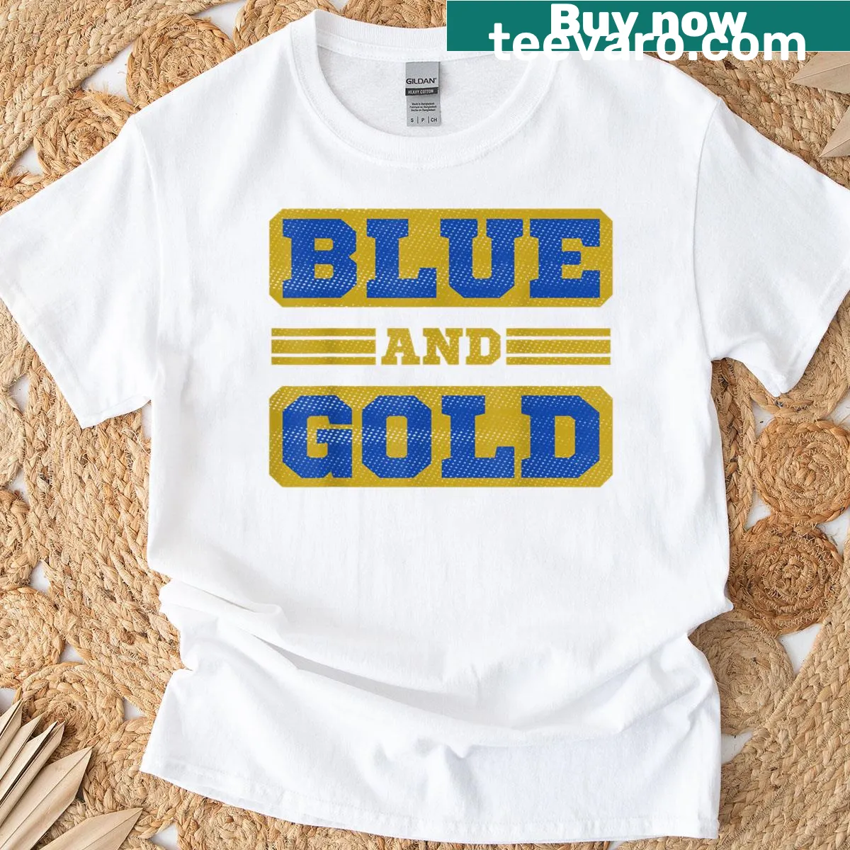 Game Day typography graphic on high school football T-shirt — on a men's t-shirt