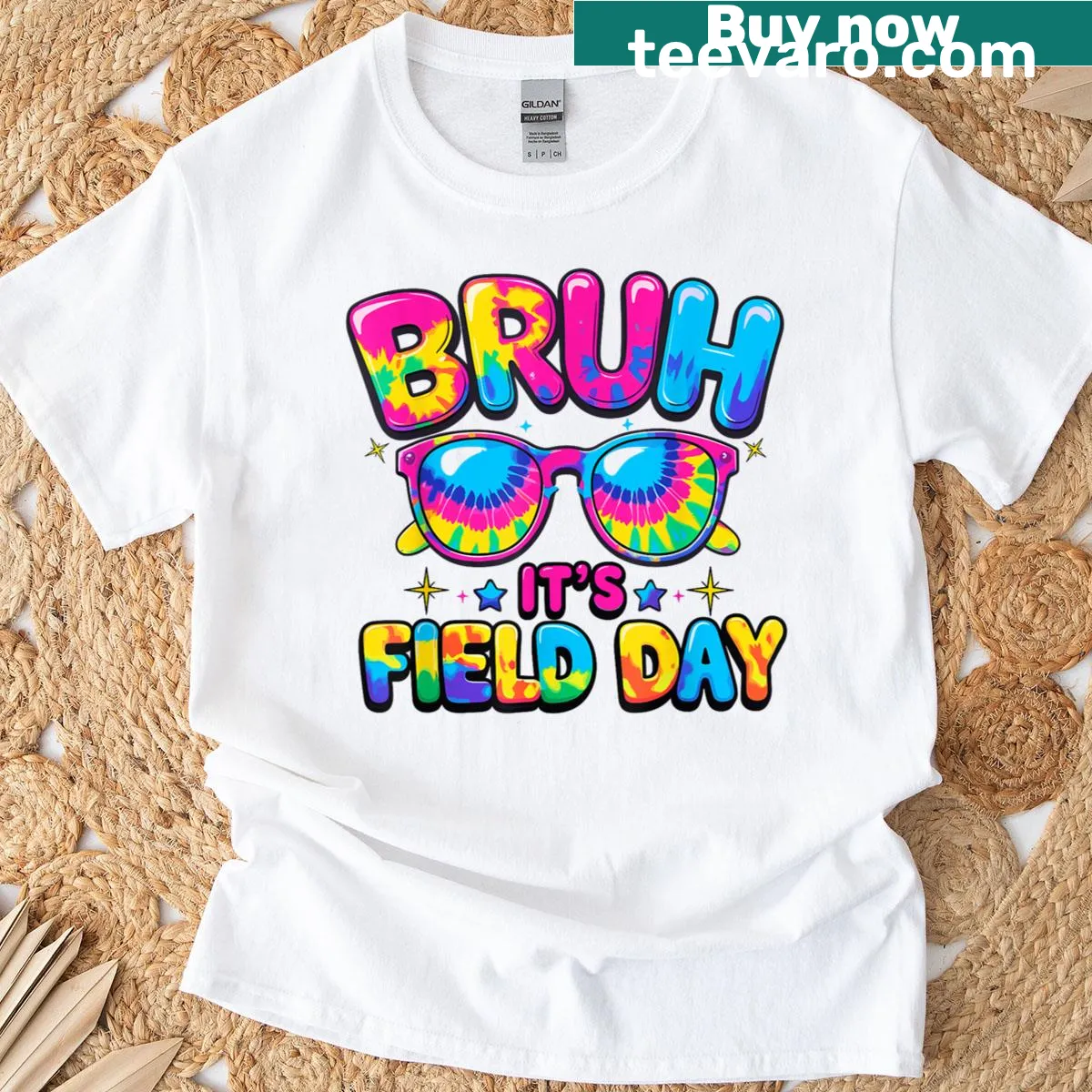 Funny field day teacher t-shirt with playful text — on a men's t-shirt