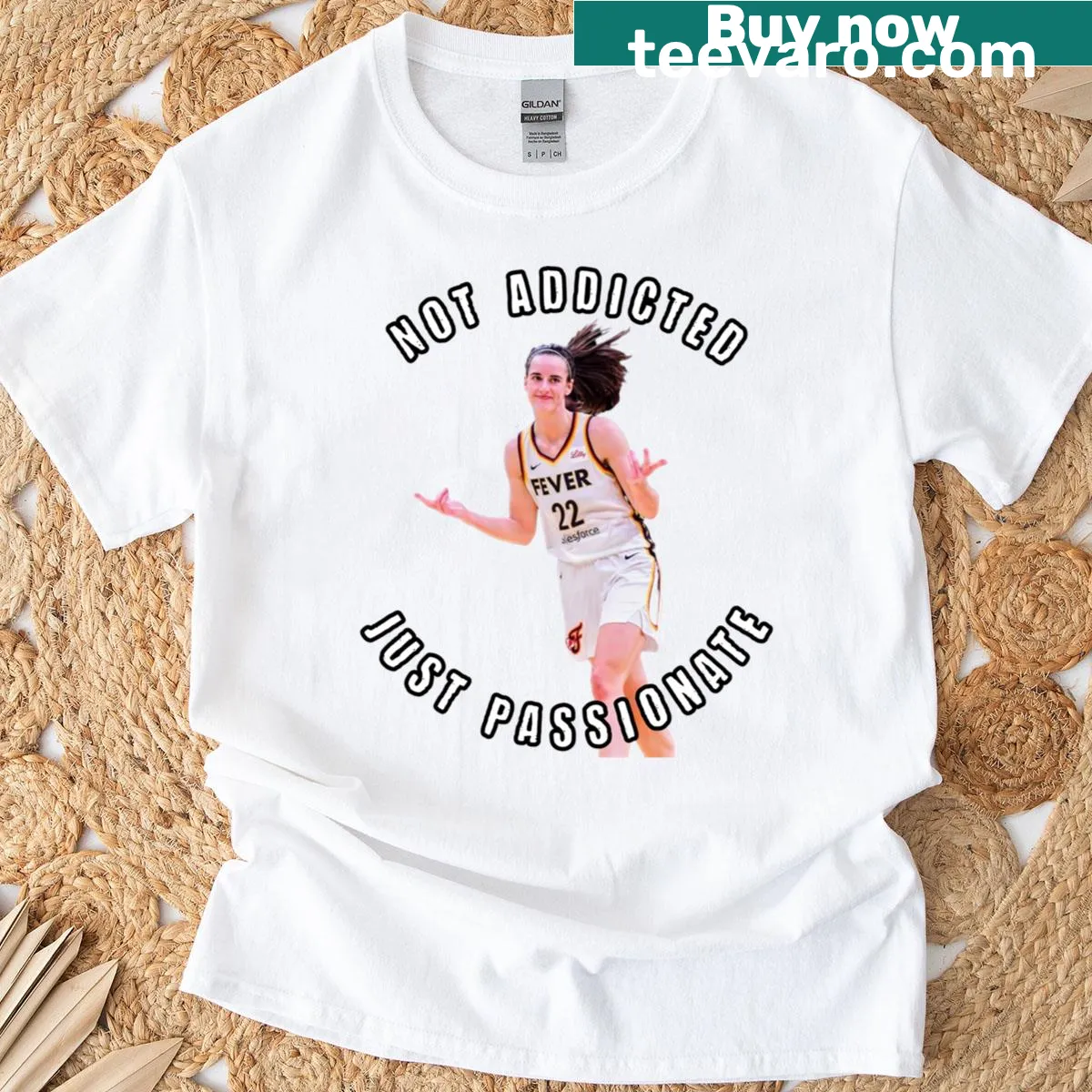 Caitlin Clark t-shirt with bold design for basketball fans — on a men's t-shirt
