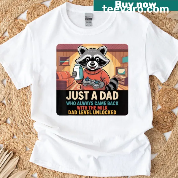 Funny Dad Gamer t-shirt featuring humorous milk return phrase