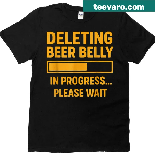 Vintage-style humorous t-shirt with loading bar graphic