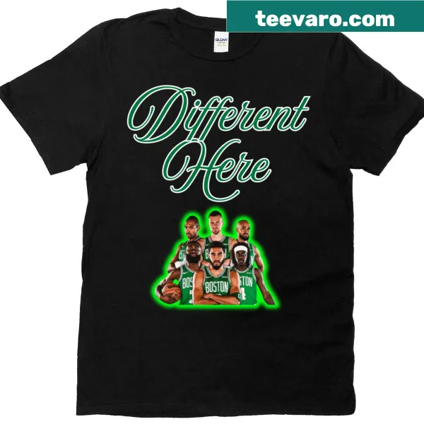 Unique Celtics t-shirt with a distinctive team graphic