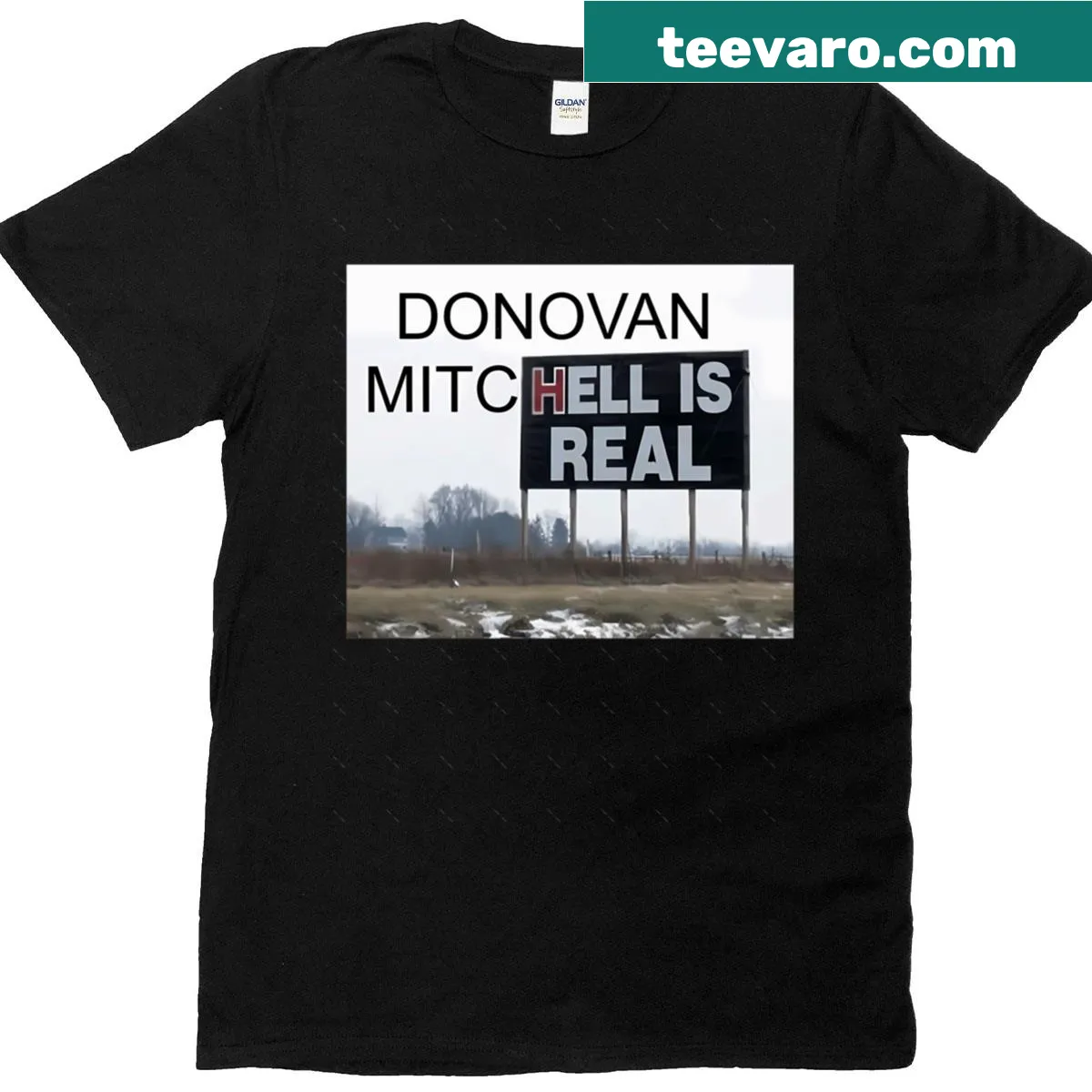 Oversized t-shirt featuring a humorous Donovan Mitchell meme design — on a men's t-shirt