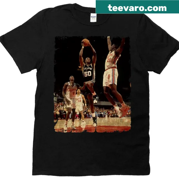 Illustrative T-shirt featuring the 1994 game between Donovan Mitchell and David Robinson