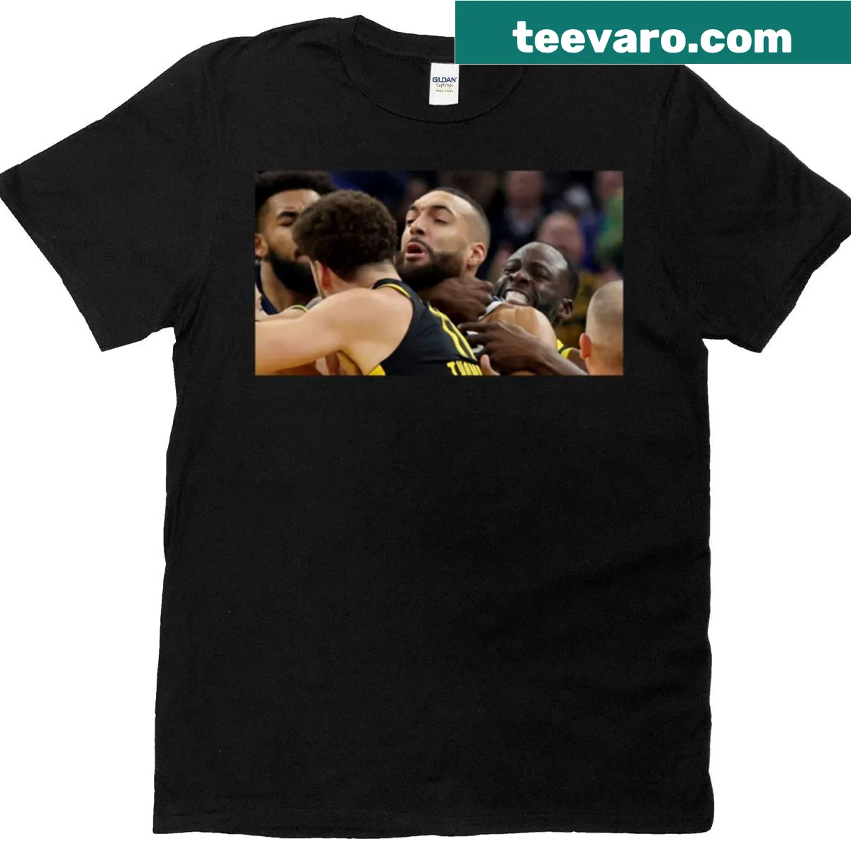 Oversized T-shirt featuring Draymond Green graphic — on a men's t-shirt