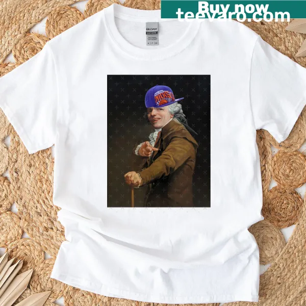 Illustrative t-shirt showcasing Knicks fan spirit with team graphics