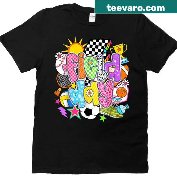 Field Day t-shirt with 'Let The Games Begin' for teachers and kids