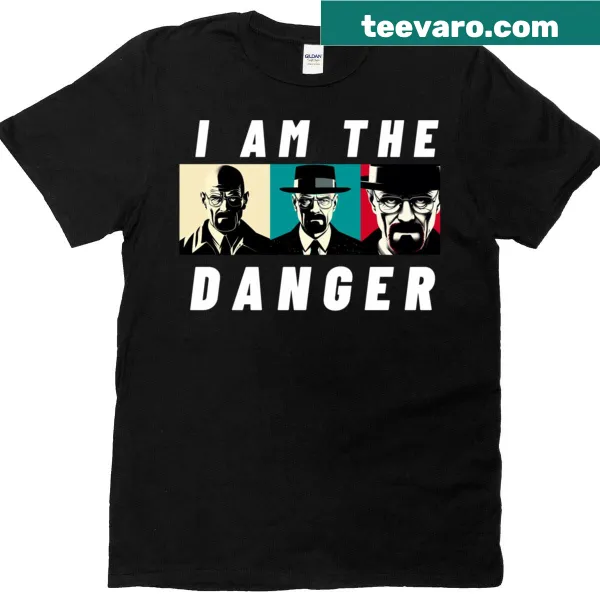 Text T-shirt with the phrase 'I Am The Danger' referencing Breaking Bad