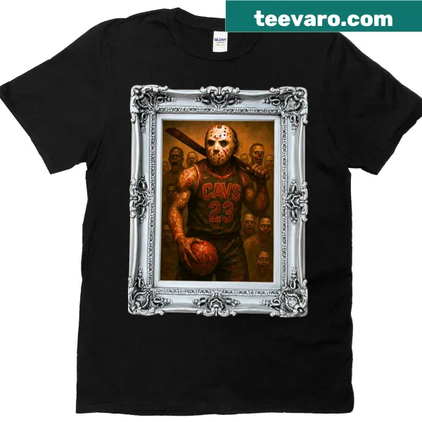 T-shirt featuring LeBron James with 'The Nightmare' graphic