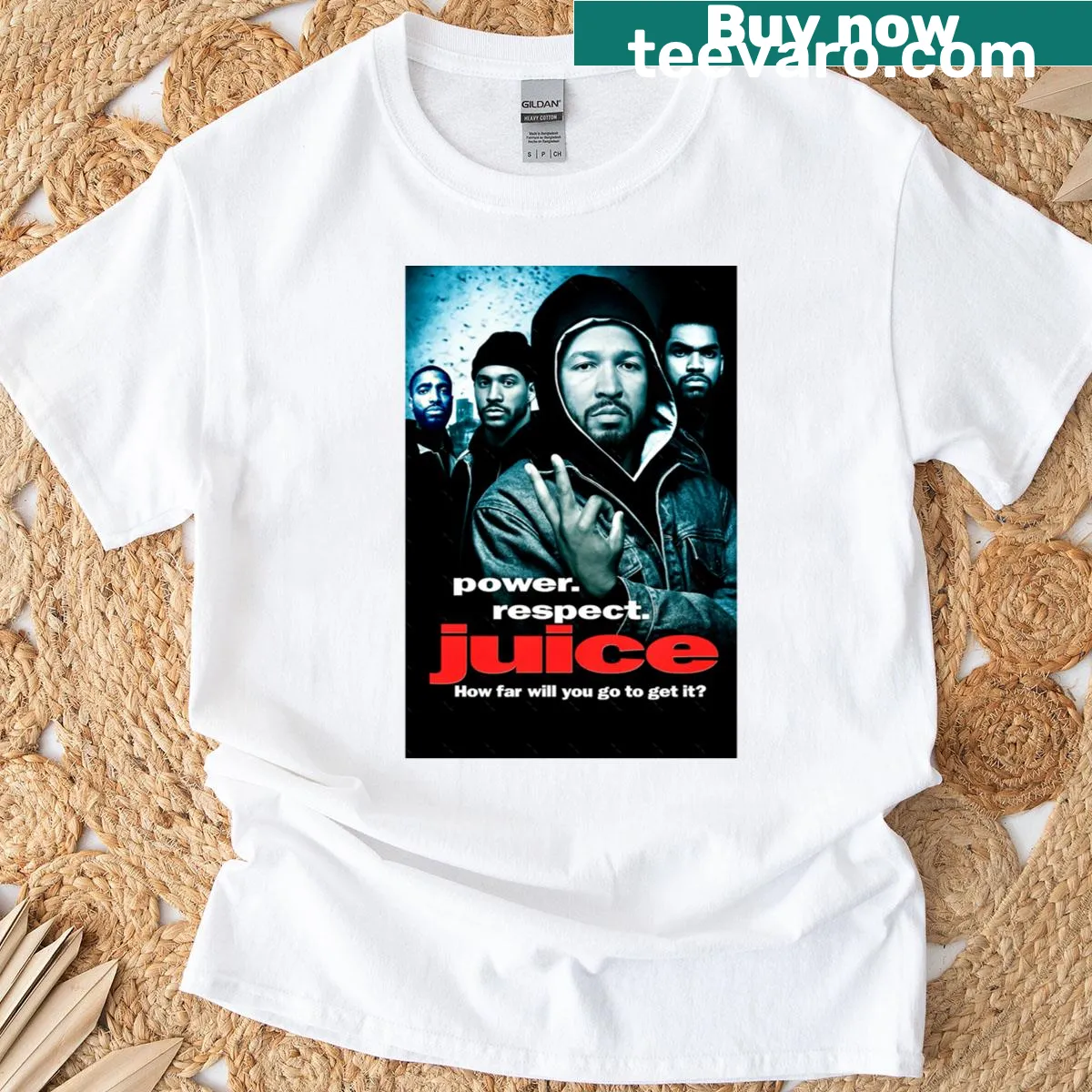 Energetic Knicks Juice T-shirt with fun graphic. — on a men's t-shirt