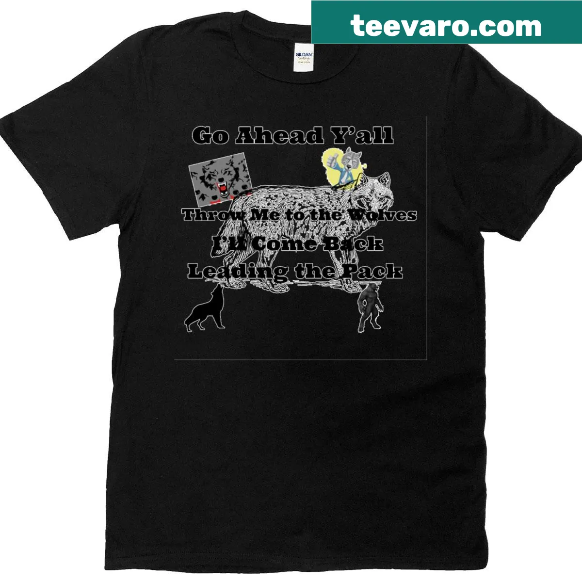 Inspirational graphic representing leadership on a T-shirt — on a men's t-shirt