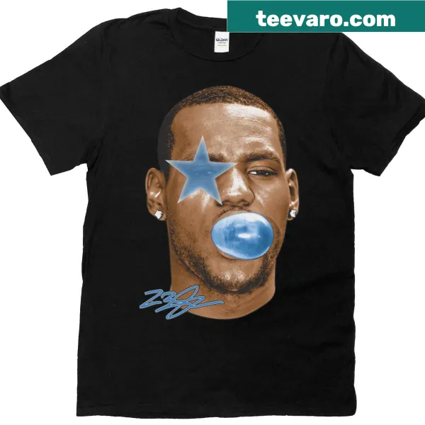 Playful graphic t-shirt featuring LeBron James with a humorous design