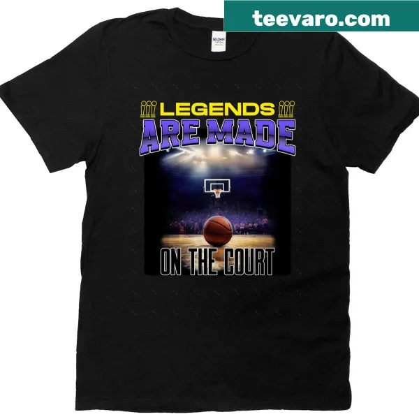 Motivational oversized t-shirt with basketball theme