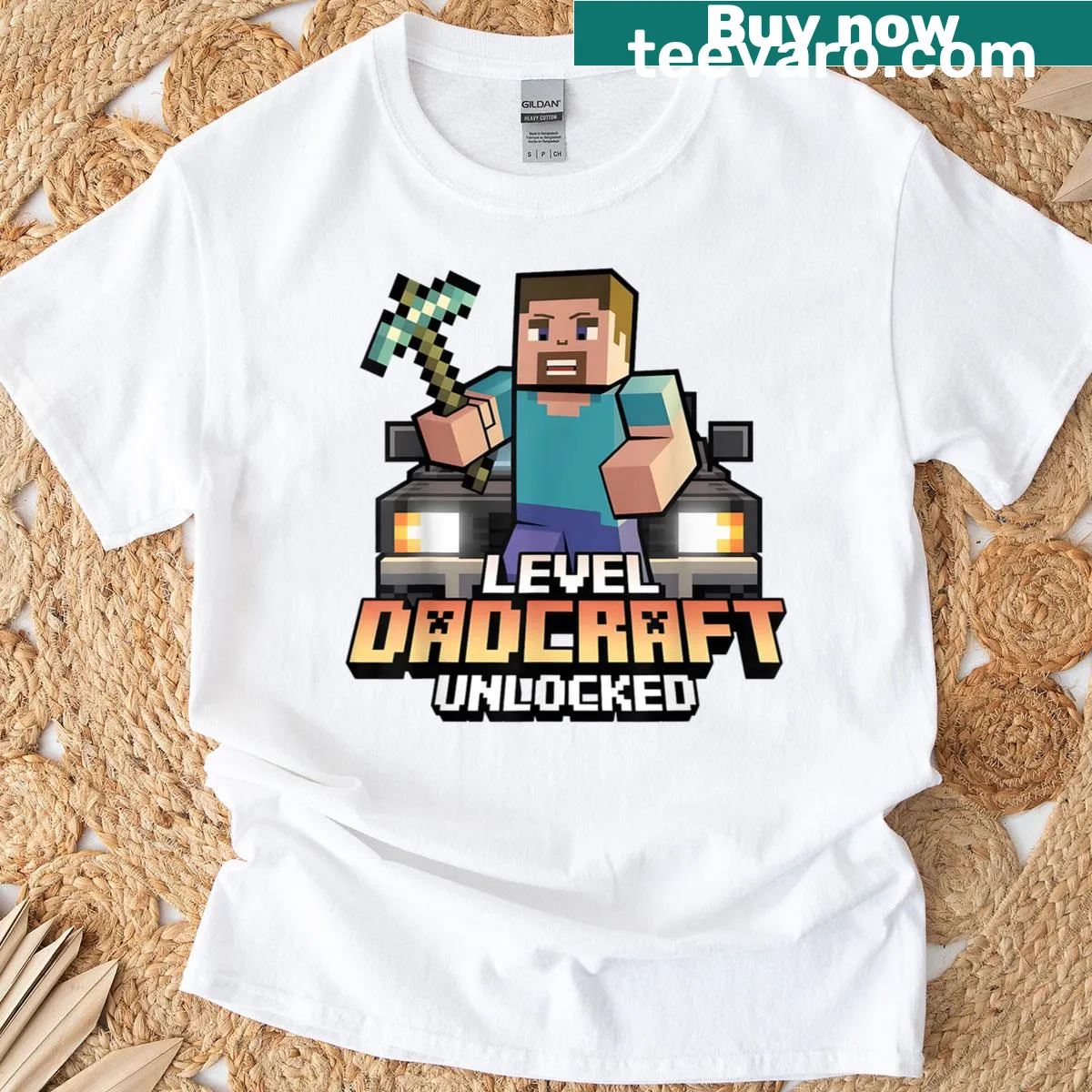 Dad-themed T-shirt with a gaming twist celebrating Father’s Day — on a men's t-shirt