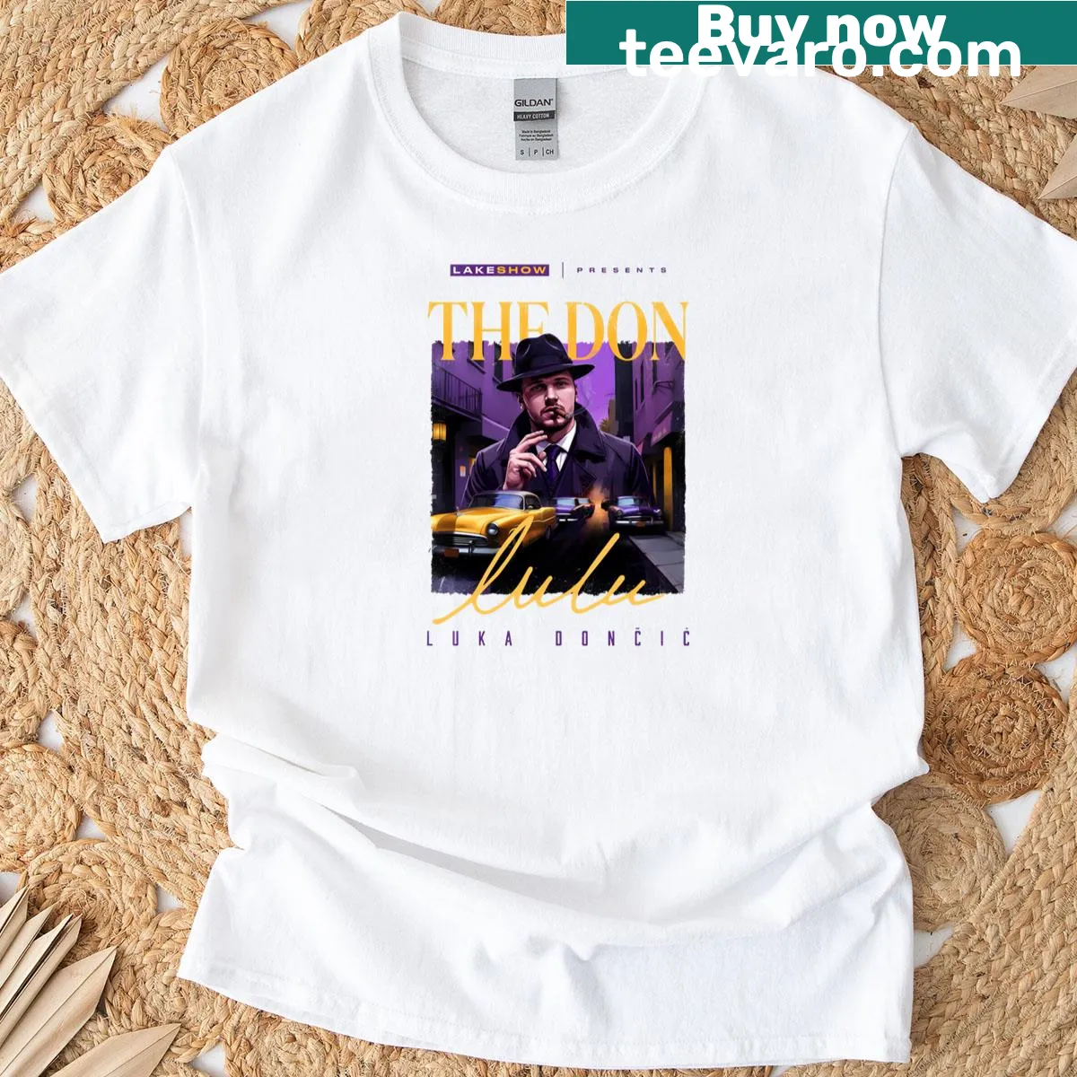 Luka Doncic The Don T-shirt with a dynamic graphic. — on a men's t-shirt
