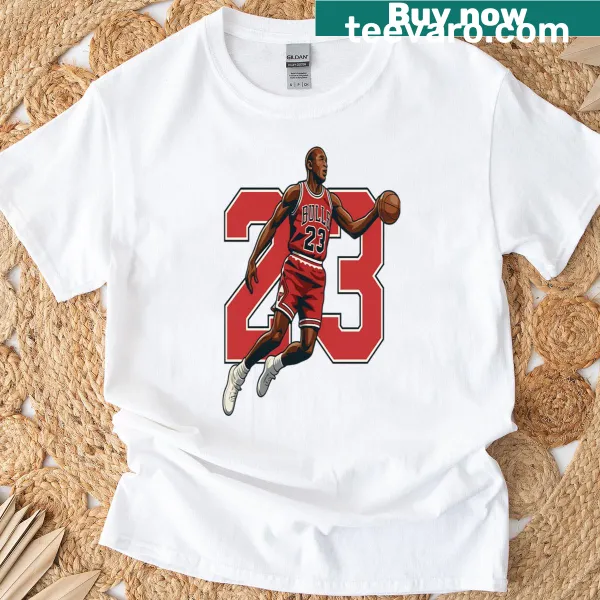 Michael Jordan Flight 23 t-shirt featuring his iconic branding
