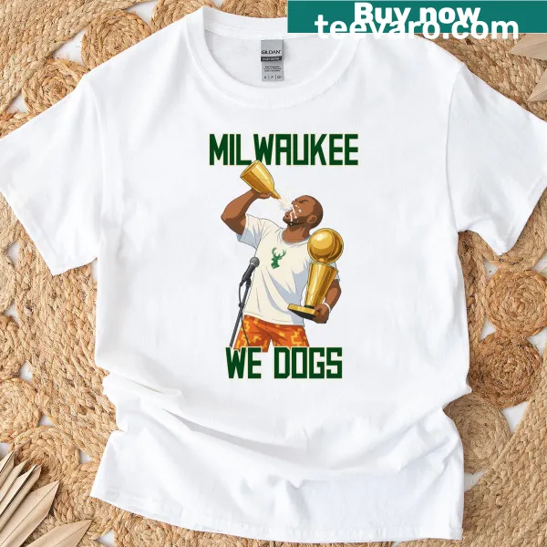 Illustration of the phrase 'We Dogs' with fun dog graphics